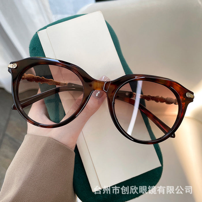 Wholesale Round frame diamond leg sunglasses, sun shading sunglasses