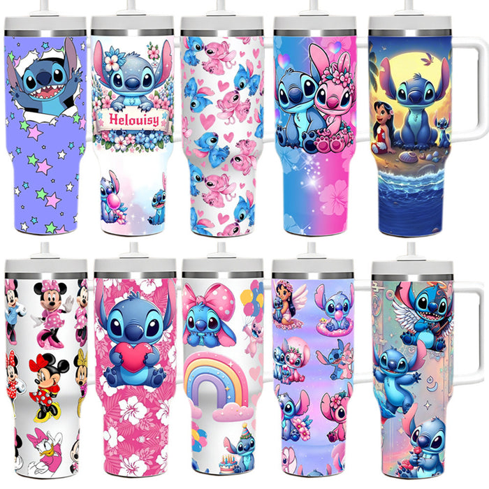 Wholesale Cartoon Character 40OZ Stainless Steel Insulated Ice Bullies Cup with Handle