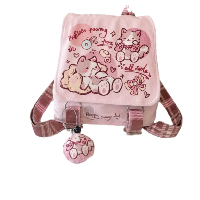 Wholesale Lightweight and large-capacity canvas puppy backpack bags for students