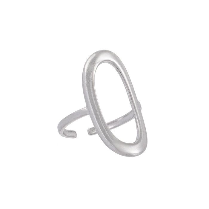 Wholesale A luxurious geometric stainless steel ring
