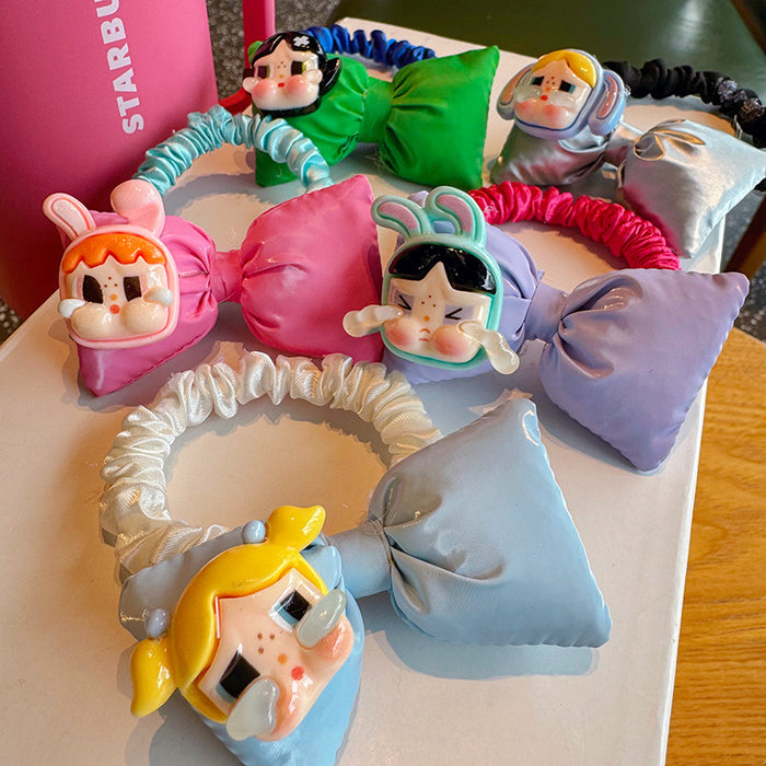 Wholesale Cartoon cute big bow hair ring multi-color hair ring high-end hair rope