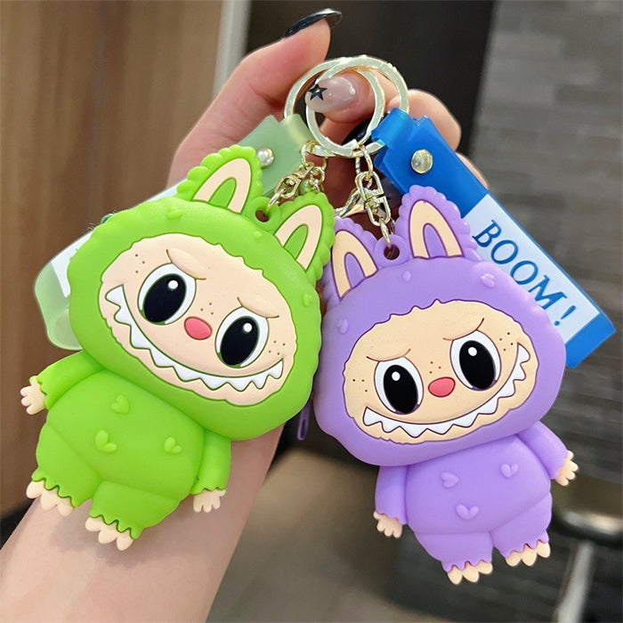 Wholesale Creative Cartoon Coin Purse Silicone Keychains