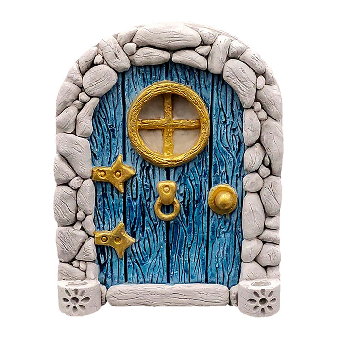 Wholesale  Fairy Gate Door Courtyard Wooden Tree Decoration Wooden Ornament