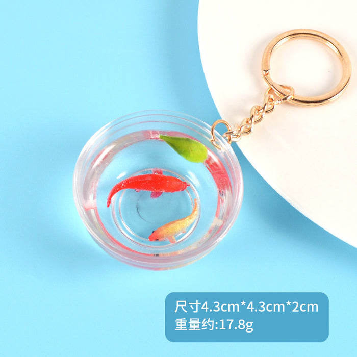 Wholesale Lucky Koi Fish Keychain Bag Charm Car Key Accessory Gift For Resale MOQ≥5