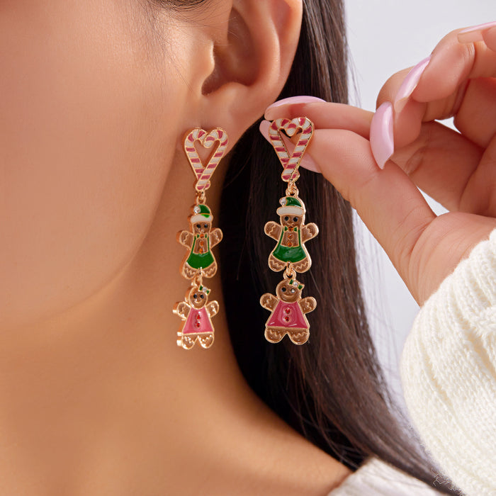 Wholesale Versatile Christmas Tassel Earrings