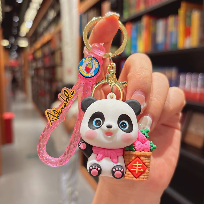 Wholesale  panda key chain pendant bag key chain small pendant