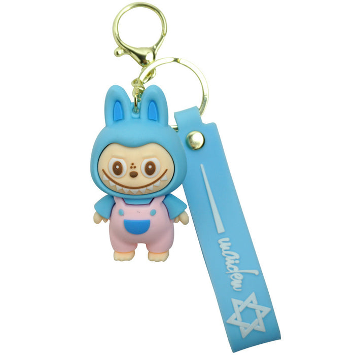 Wholesale  Lamb Doll School Bag Car Key Chain Pendant Small Gift Rab Small Sheep Keychain