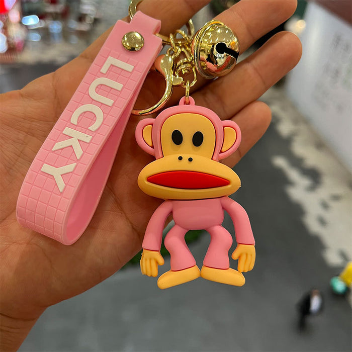 Wholesale PVC Cartoon Big Mouth Monkey Keychain JDC-KC-MiaoYi050