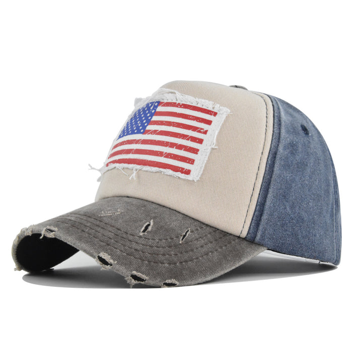 Wholesale Cotton Vintage Patch Flag Baseball Cap JDC-FH-DeX016