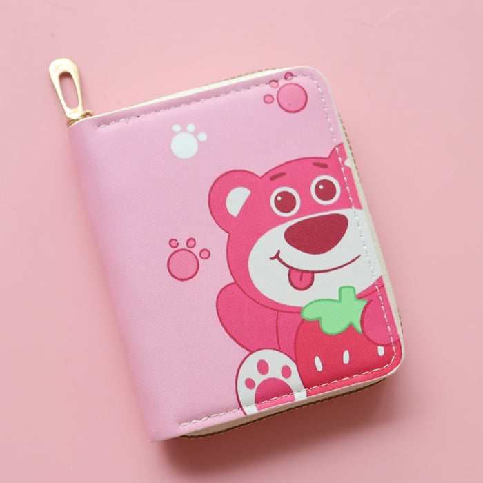 Wholesale Short Anime Cute Cartoon Bear Wallet JDC-WT-Jumei012