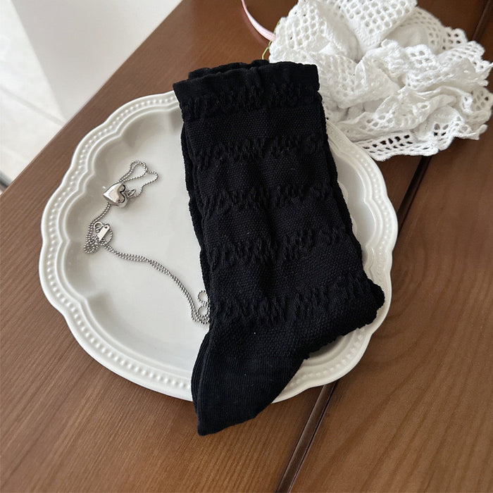Wholesale Socks, mid length socks, pure cotton thin, retro long socks