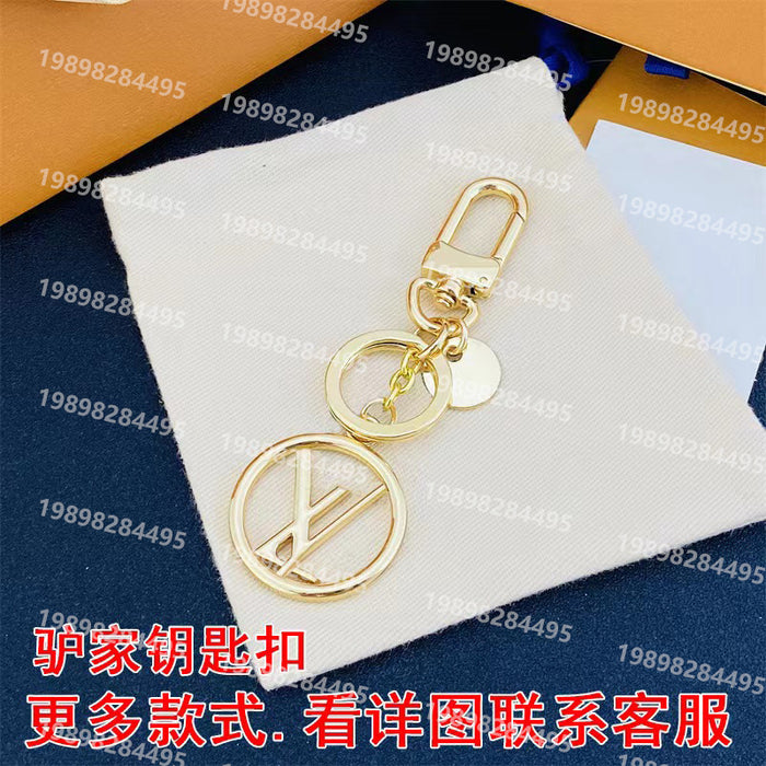 Wholesale Sunflower Letter Alloy Bag Pendant Keychain JDC-KC-LaoHuapi003