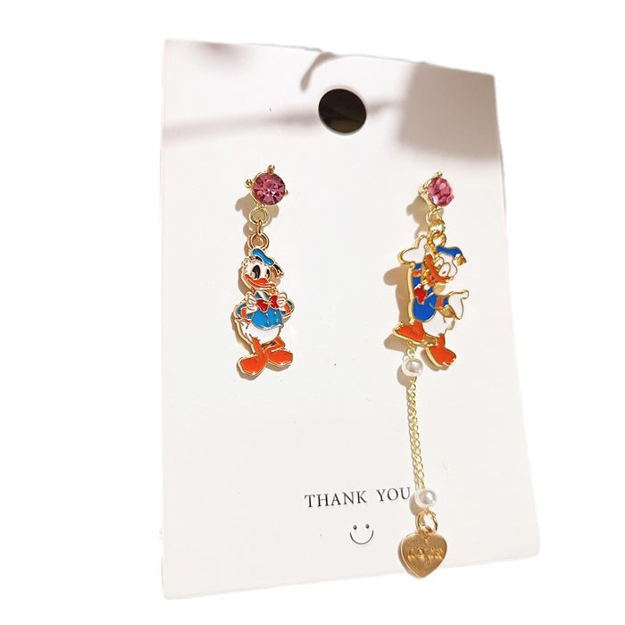 Wholesale Alloy Cartoon Asymmetric Earrings JDC-ES-Xingj032