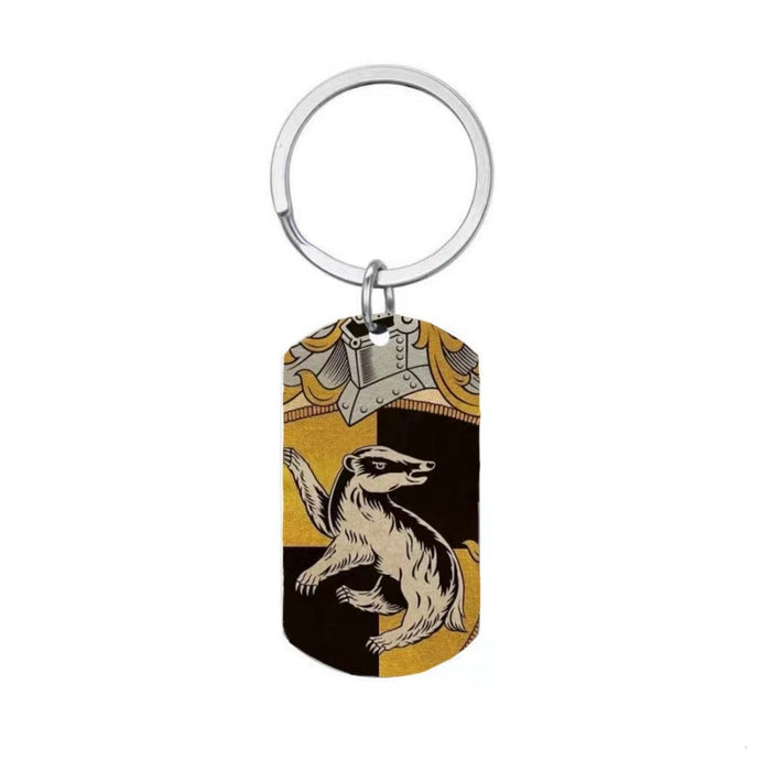 Wholesale Color Printed Stainless Steel Keychain JDC-KC-JinZ020