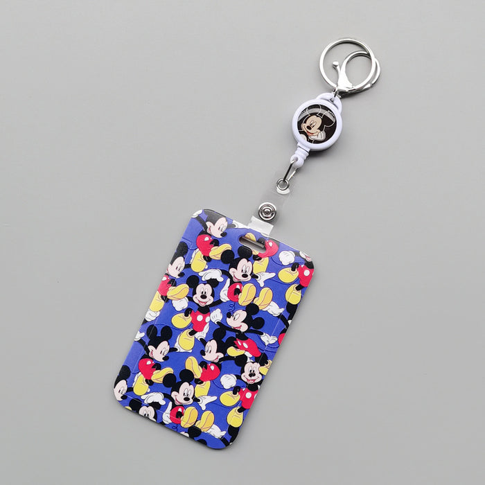 Wholesale Polyester Cartoon Print Card Holder With Lanyard For Student ID Work Badge Bus Card Everyday Resale