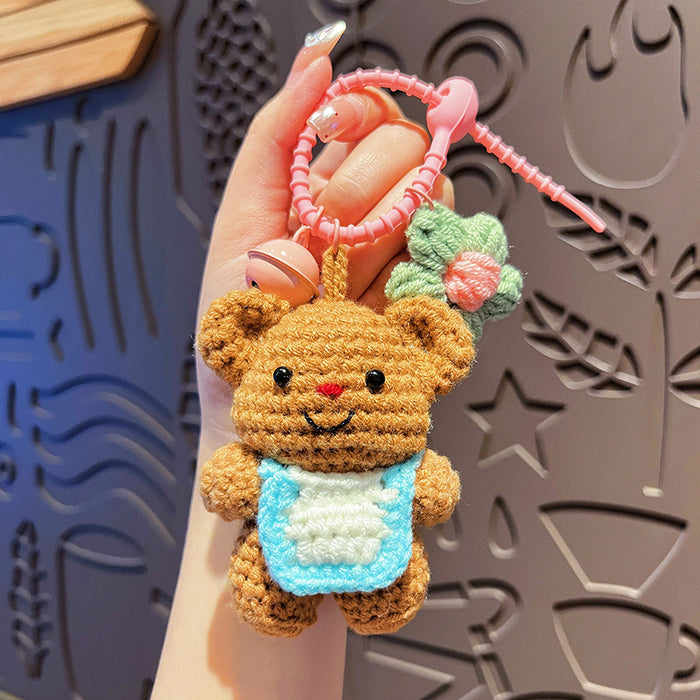 Wholesale Keychain Cute Cartoon Bear Doll Keychain Couple's Bag