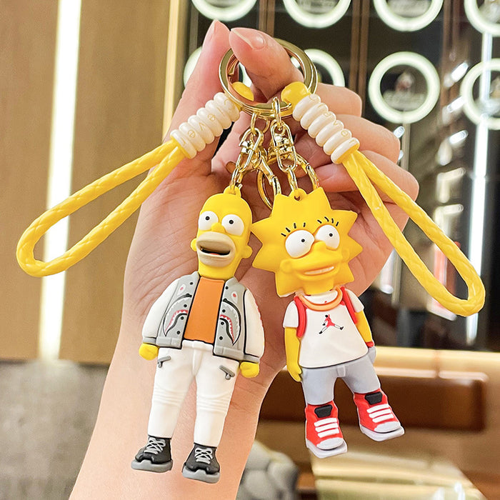 Wholesale Silicone Cartoon Doll Keychain JDC-KC-Benxin027