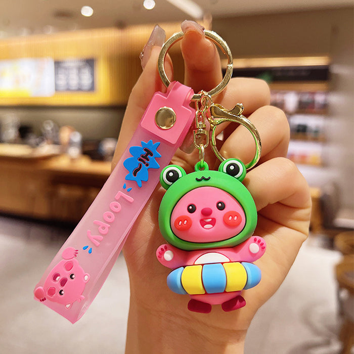 Wholesale Cartoon Doll Silicone Keychain JDC-KC-JuJi007