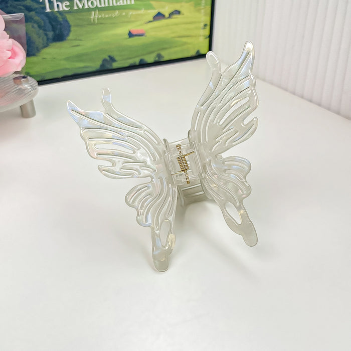 Wholesale Holographic Mermaid Hair Claw Clip Large PVC Women' s Hair Styling Accessory