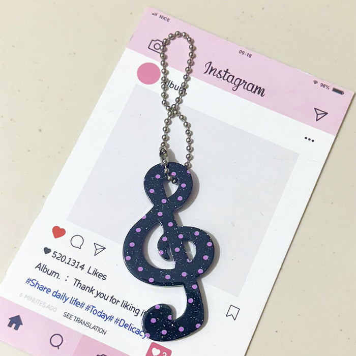 Wholesale Musical Note Cartoon Star Keychain