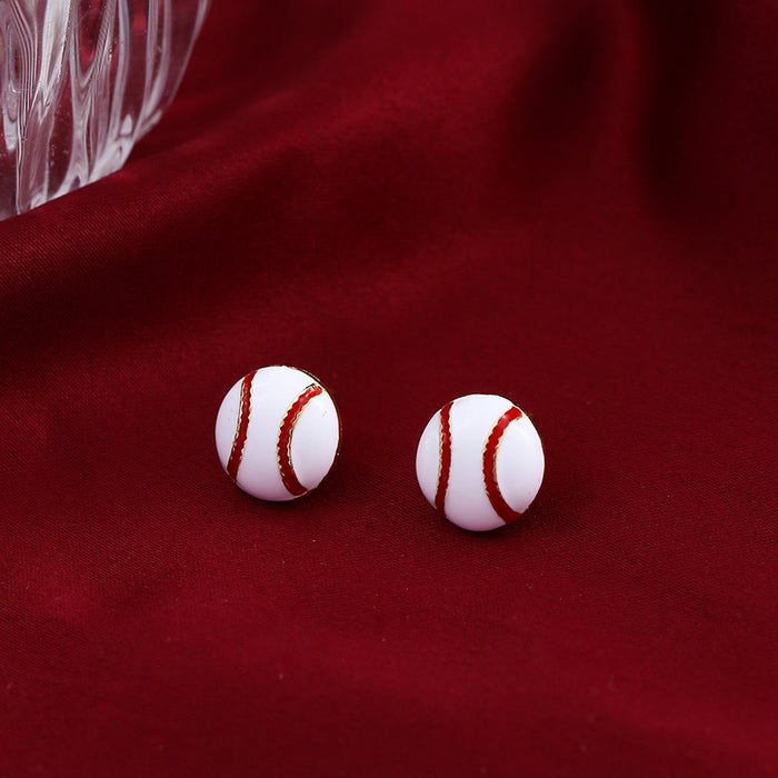 Wholesale Ball earrings set, personalized trend, simple, cute, compact, fashionable, commuting, dating, tourism wholesale