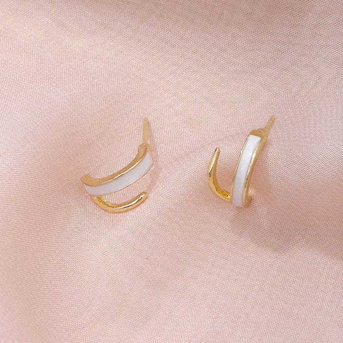 Wholesale New letter C-shaped earrings with niche design and unique design, wholesale of earrings