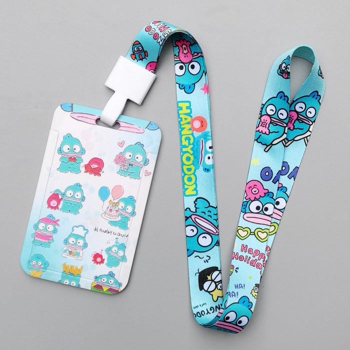 Wholesale Trendy Plastic Cartoon Card Holder With Lanyard Student ID Badge Gift