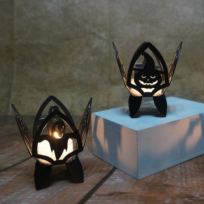 Wholesale Halloween Metal Iron Pumpkin Candle Table Decoration JDC-OS-YFT004