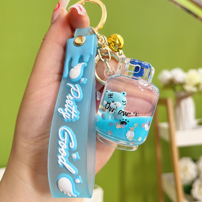 Wholesale Acrylic Animal Quicksand Keychain JDC-KC-YanG059