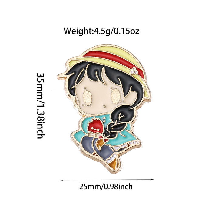 Wholesale Anime Style Cartoon Metal Brooch Pin Decorative Badge For Backpack Hat Fashion Jewelry Accessory