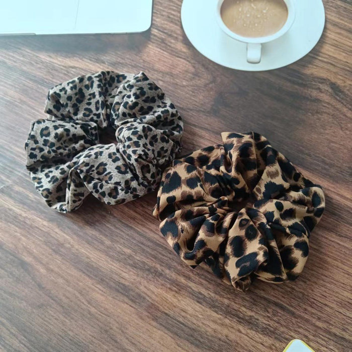 Wholesale Leopard print large intestine hair tie large intestine autumn and winter hair tie