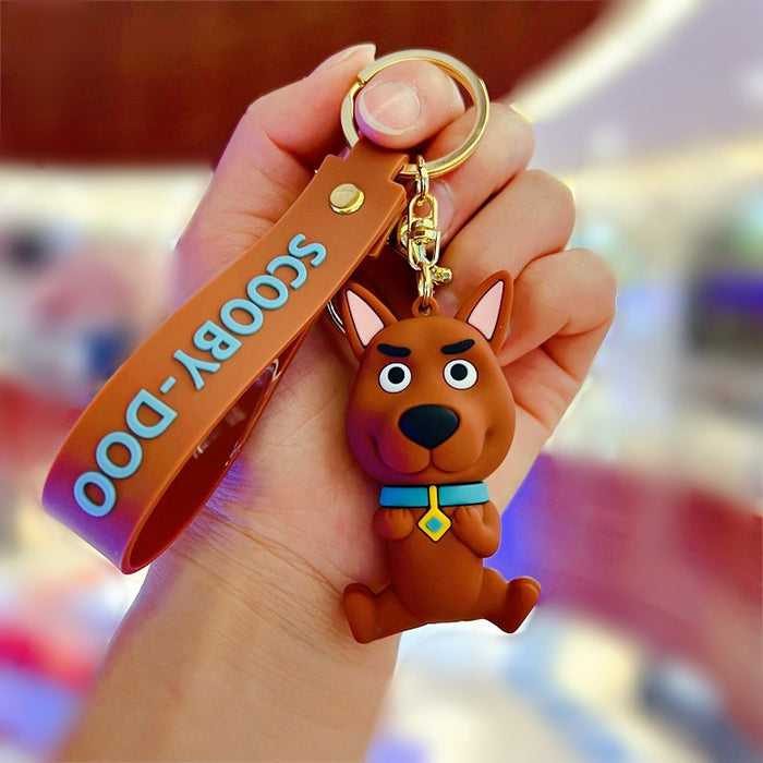 Wholesale Creative Cartoon Cute Puppy PVC Soft Glue Keychains JDC-KC-JinB022