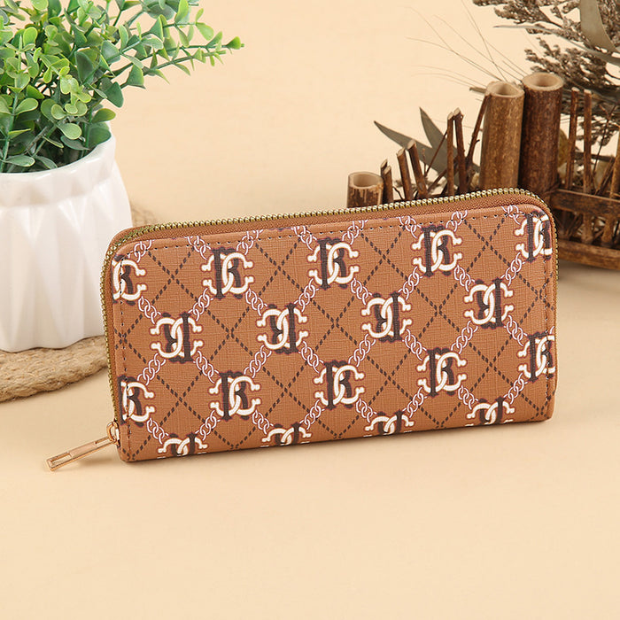 Wholesale Stylish PU Leather Multi-function Long Wallet with Card Slots MOQ≥3
