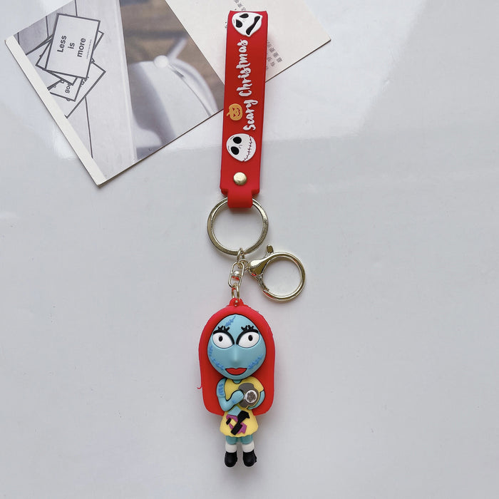 Wholesale Halloween Cute Cartoon Three-dimensional Silicone Keychain JDC-KC-JuShu035