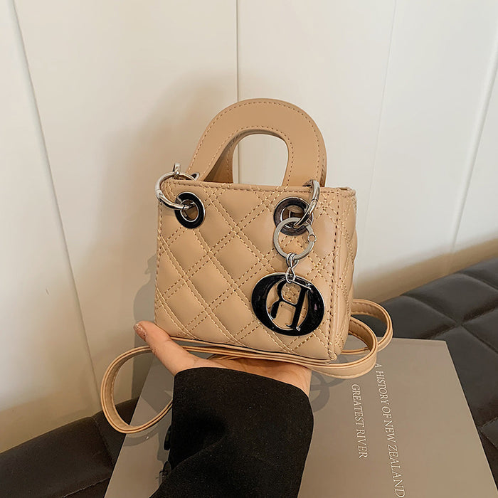 Wholesale New Fashionable Lingge Handheld Zero Wallet, Stylish Single Shoulder Crossbody Bag