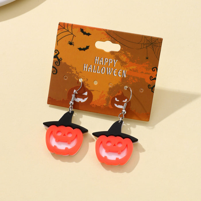 Wholesale  Earrings Collection Cute Cartoon Fun Ghost Pumpkin Skull Earrings