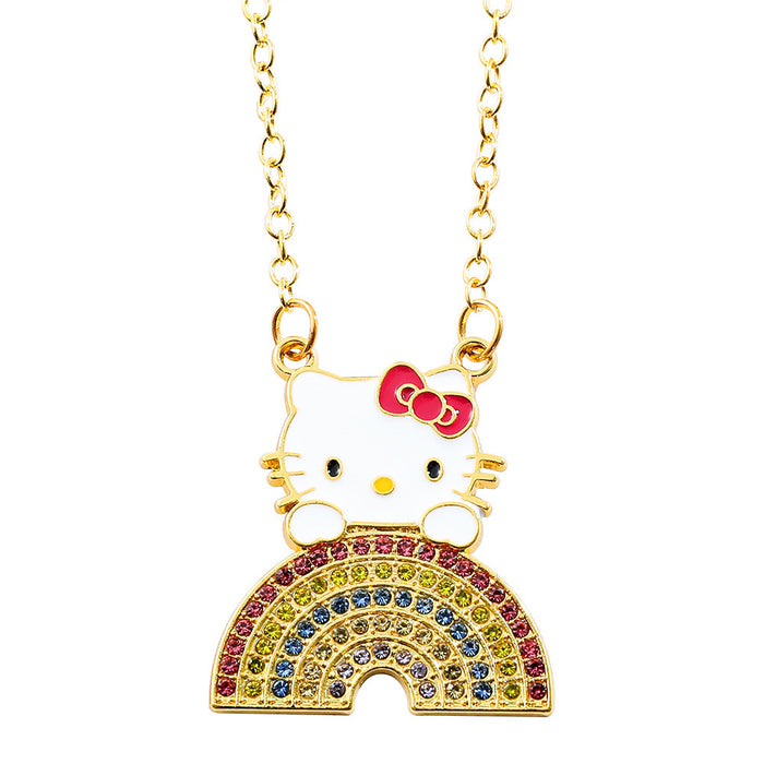 Wholesale Kt Cat Necklace Female Sweet Cute Student Girlfriend Hello Kitty Clavicle Chain Pendant for Girlfriend Gift JDC-NE-BS003