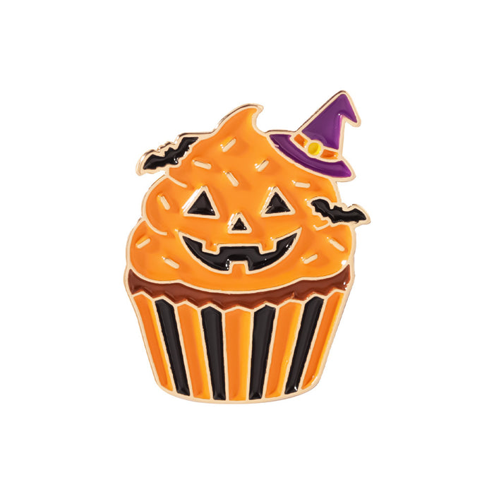 Wholesale Ghost Skeleton Pumpkin Brooch Enamel Alloy Badge Pin Fashion Accessory