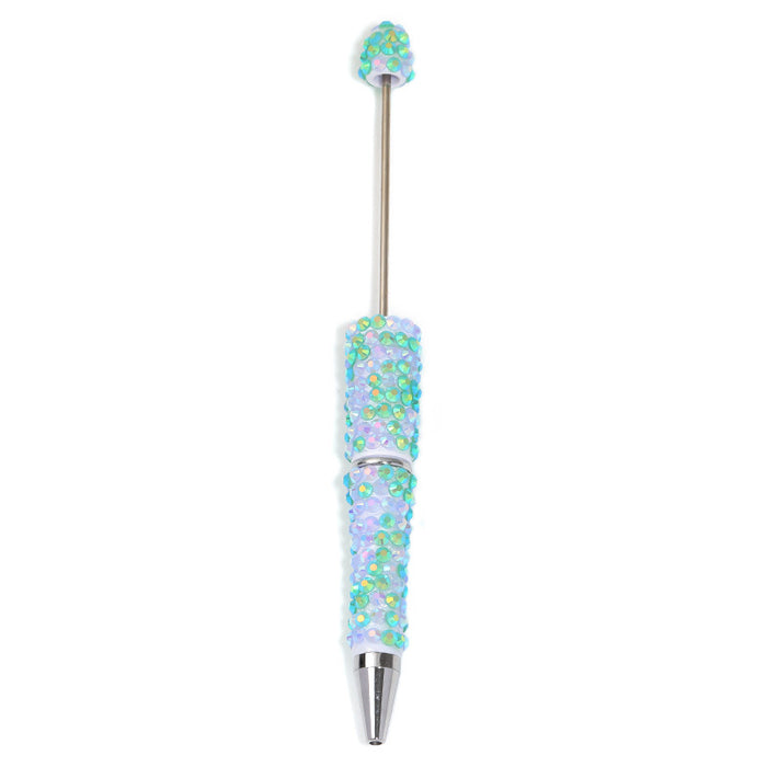 Wholesale Creative DIY full diamond beaded ballpoint pen multicolor plastic beaded pen hand-set diamond beaded pen