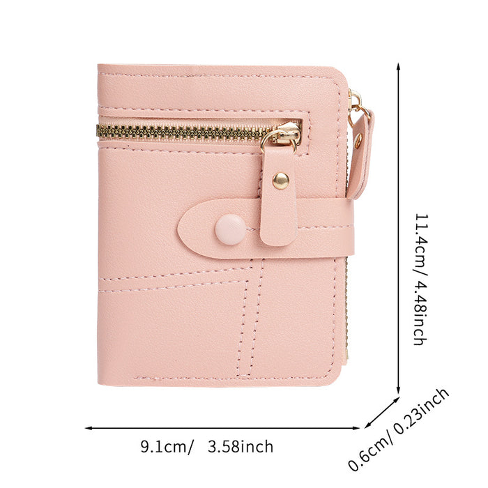Wholesale Urban Simplicity Thin PVC Wallet Solid Color ing Card Holder Coin Purse