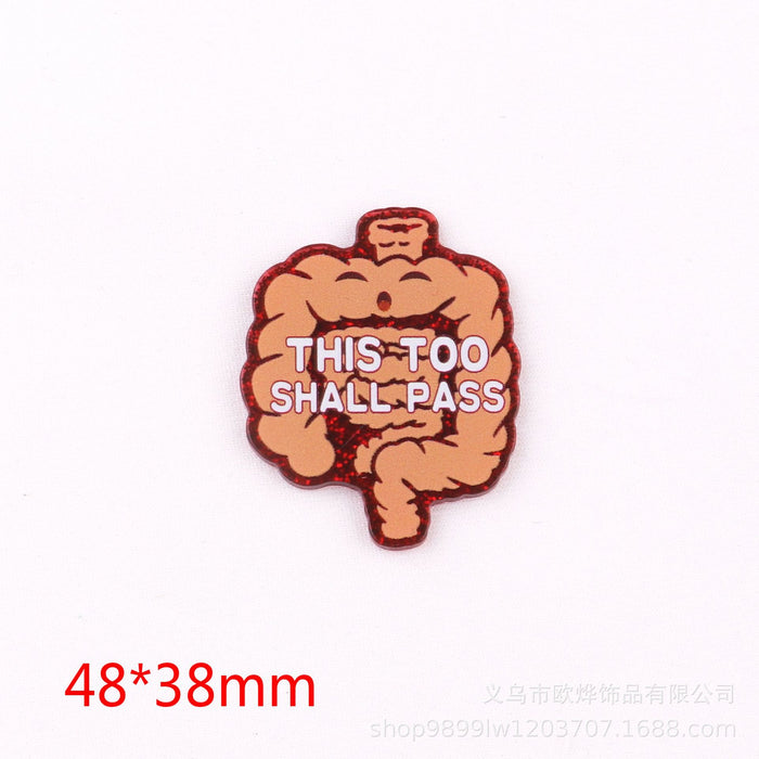 Wholesale Cartoon Organ Acrylic Pin DIY Patch Accessories JDC-FK-OuYie012