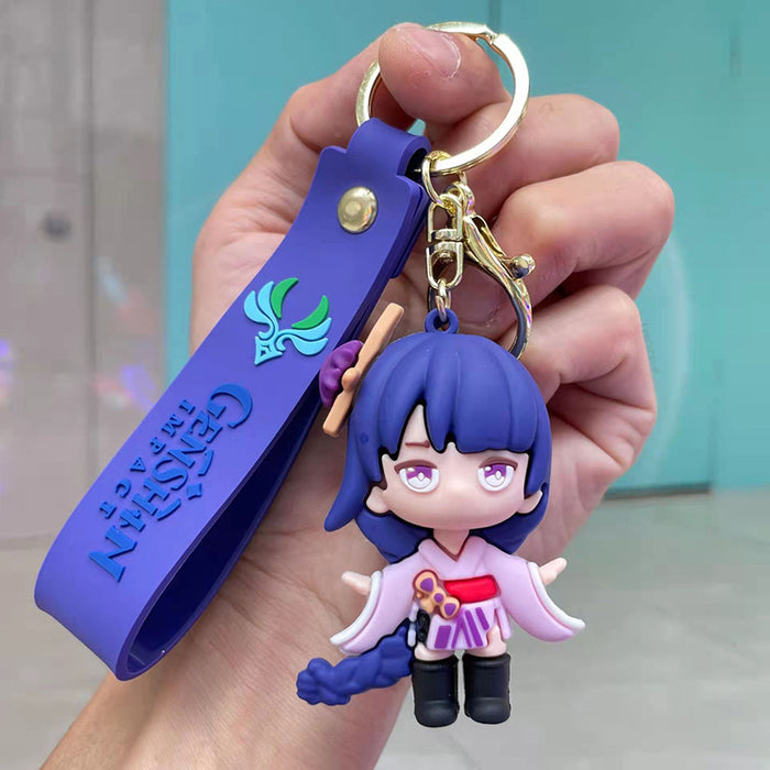 Wholesale Cute Cartoon Three-dimensional Silicone Keychain JDC-KC-Chongli013