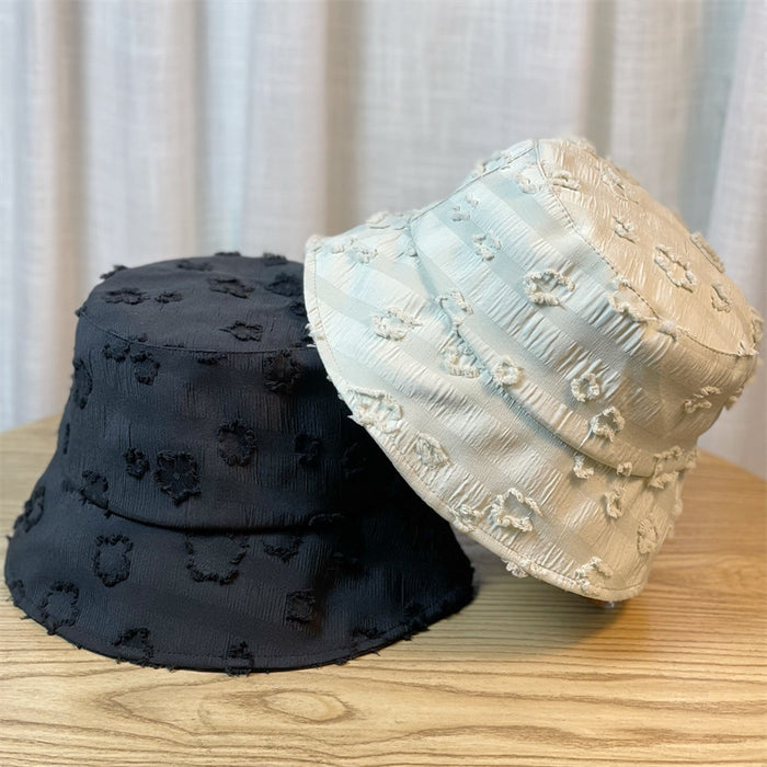 Wholesale wide brim fisherman hat women's  basin hat sun protection sun protection hat fashion
