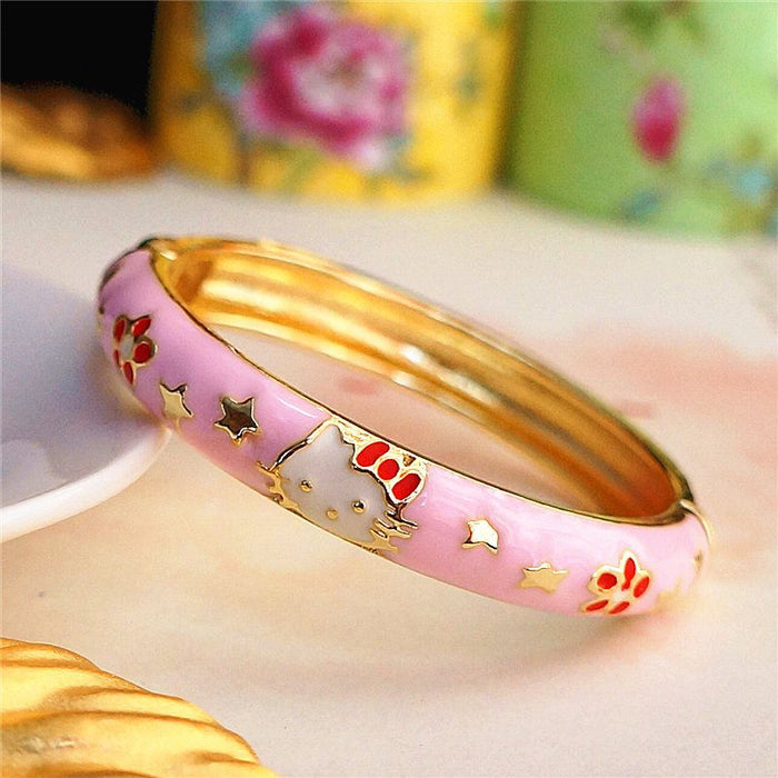 Wholesale Cloisonne Children's Bracelet Glaze Dripping Cartoon JDC-BT-Shuq001