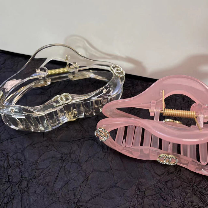 Wholesale Plastic Hollow Hair Clip (F) JDC-HC-WanQ021