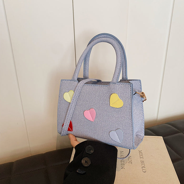 Wholesale Niche Design Love Commuter Shoulder Bag Vegetable Basket Bag JDC-SD-ShengShi011