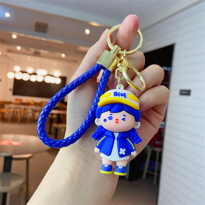 Wholesale Cartoon Klein Blue Keychain JDC-KC-Many003