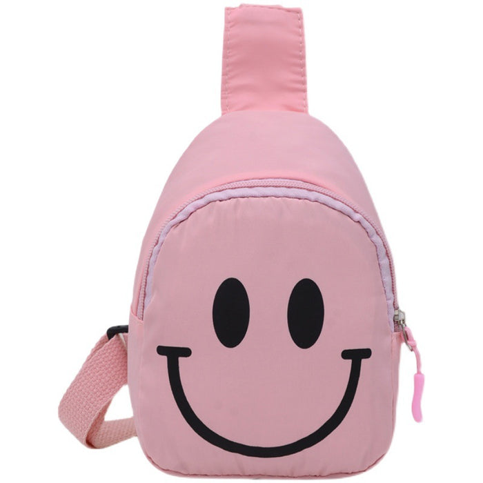 Wholesale Children's Smiling Face Chest Bag Shoulder Bag Small Shoulder Bag Sports Outdoor Bag JDC-SD-MO002