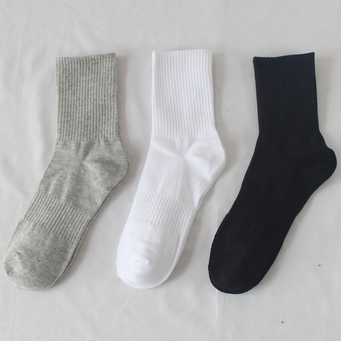 Wholesale Sports socks, outdoor running socks, mid length socks, solid color socks