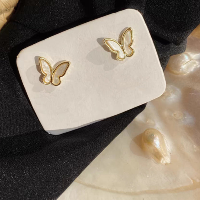 Wholesale Mini Butterfly Earrings Women's  Without Pole Ear Clip